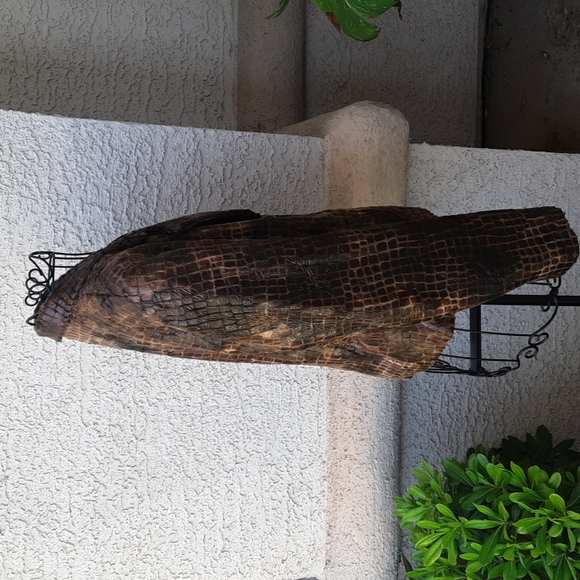 Vintage Lena Gabrielle New York Brown Blazer Jacket  Sz 12 Faux Alligator - Picture 5 of 9